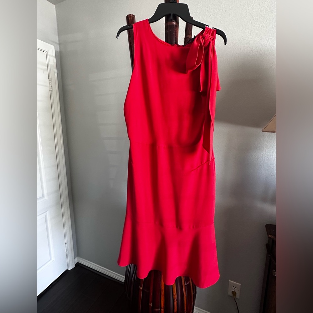Sophie Theallet One Shoulder Red Dress